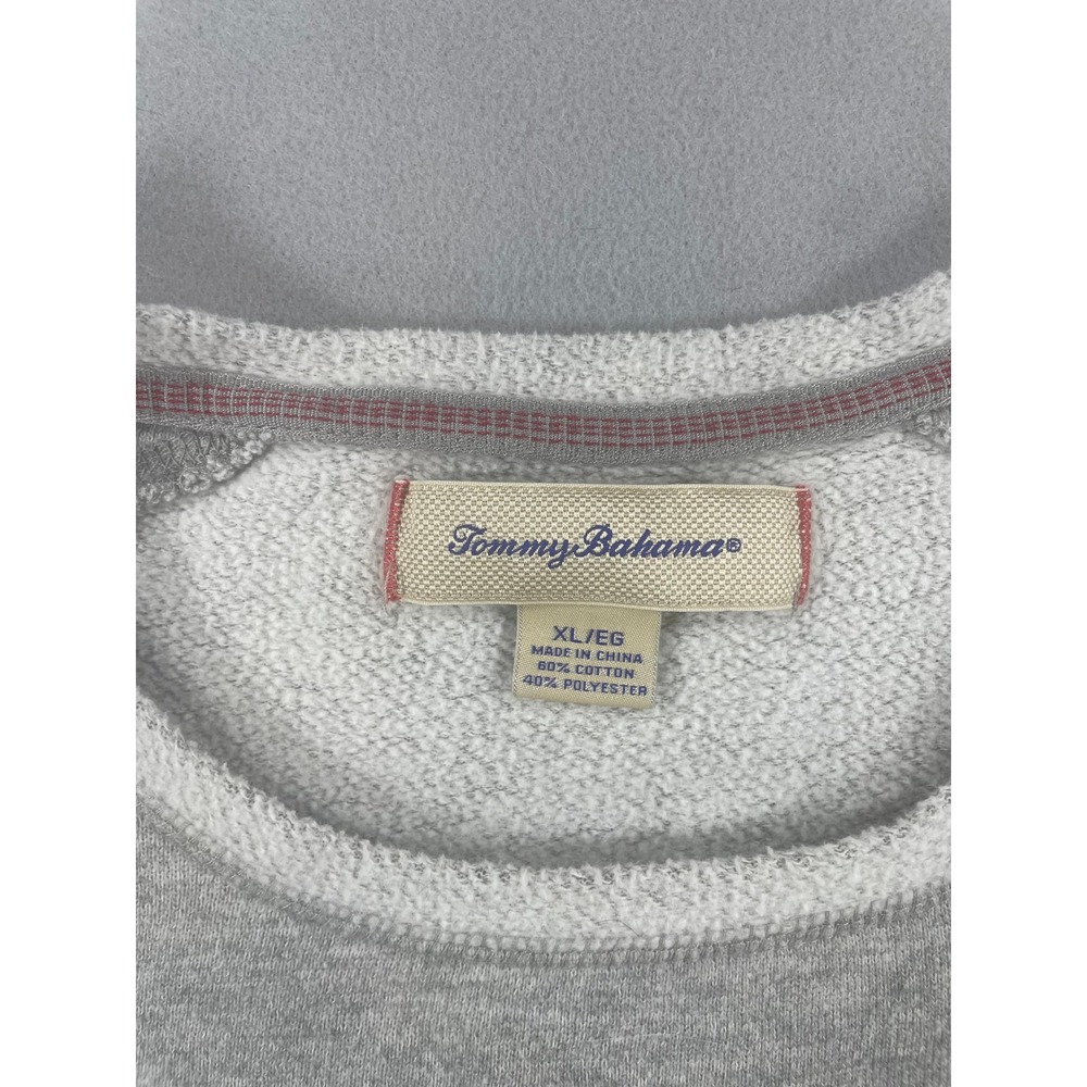Tommy Bahama Womens Sweatshirt Crewneck Gray Cotton Blend XL - Picture 2 of 9